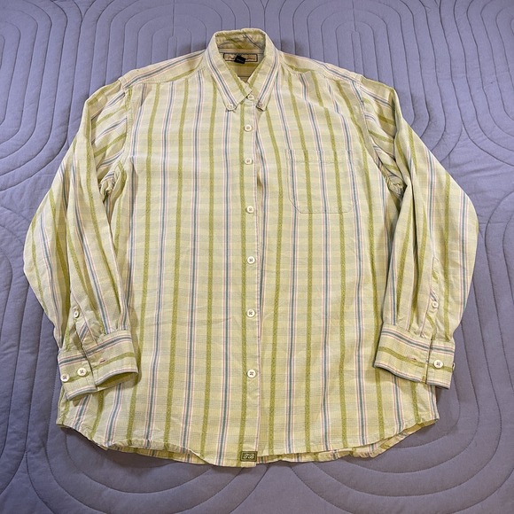 Tommy Bahama Other - Tommy Bahama Shirt Mens Large Stripe Tencel Lyocell Long Sleeve Casual Button